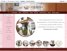 Tablet Screenshot of hotelcasarosabenalmadena.com